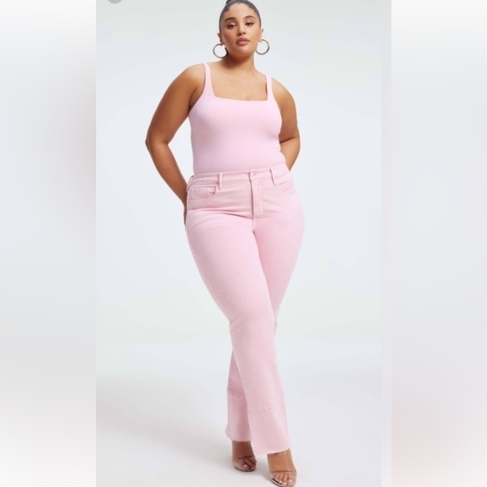 Good American baby pink jeans 6/26